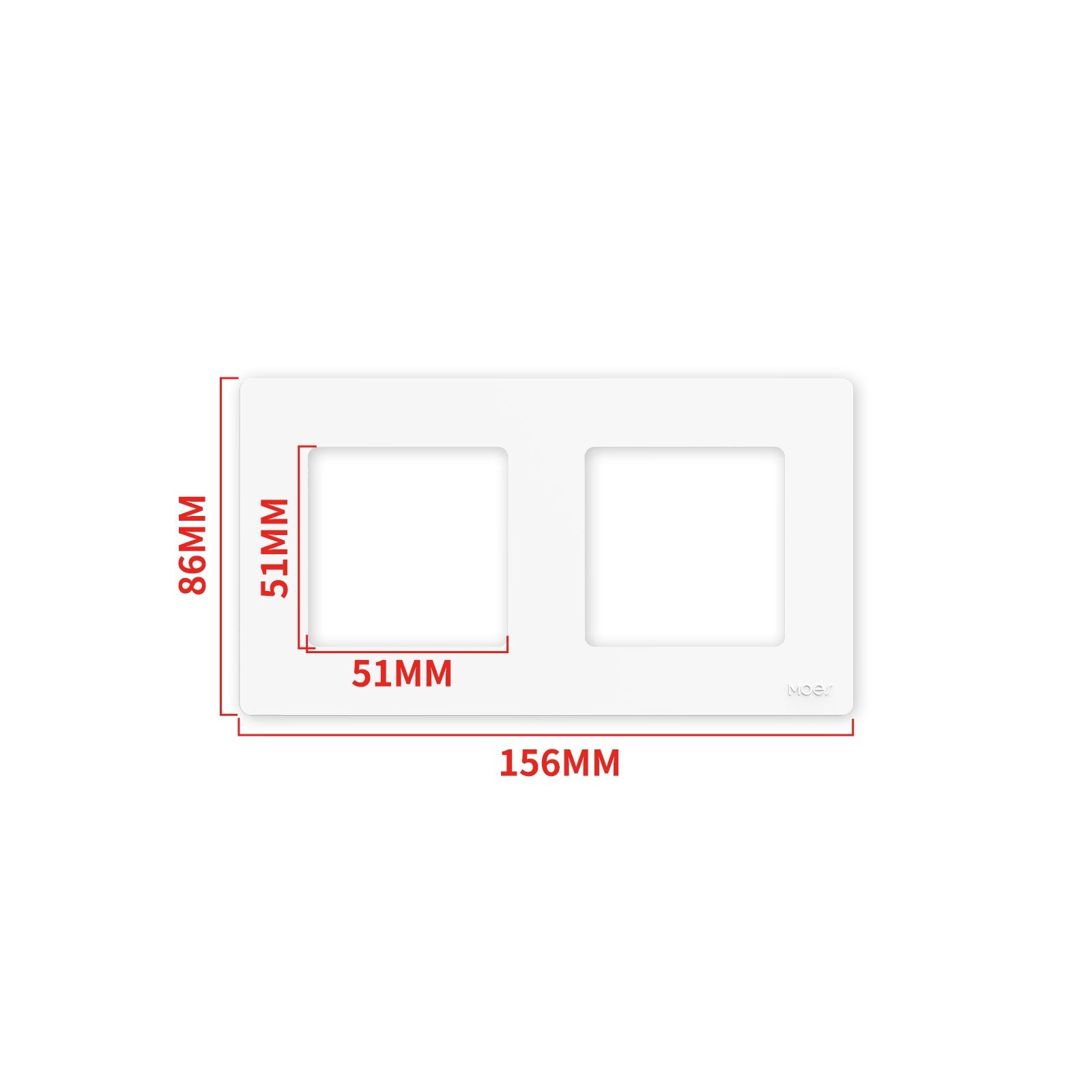 Switch Panel 2G EU PP-SR-EU2P White